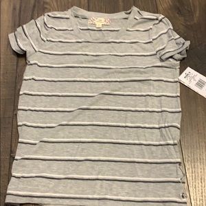 grey stripped short sleeve